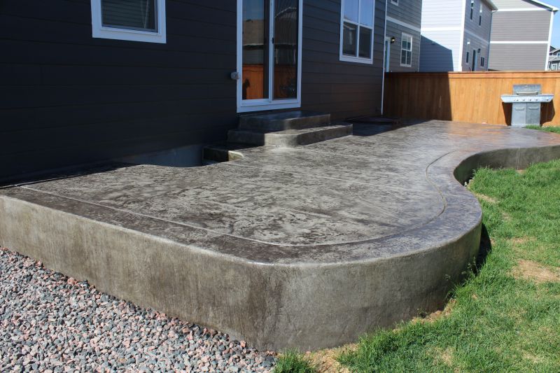 Patio with Stamped Concrete