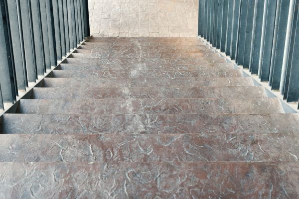 Concrete Stair Stamping in Brentwood