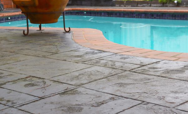 Stamped Patio Construction in Brentwood